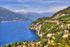 Lake Como Italy summer view from mountain stock photos Lake Como Italy summer view from mountain stock photos