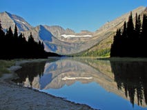 Lake Josephine Reflection Stock Photography Lake Josephine Reflection Stock Photography