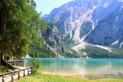 Lake Prags In Tyrol Stock Photos