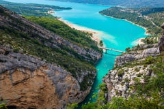 The Lake of Sainte-Croix and Verdon Gorges, France royalty free stock photo The Lake of Sainte-Croix and Verdon Gorges, France royalty free stock photo