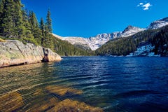 Lake Verna, Rocky Mountains, Colorado, USA. Royalty Free Stock Photos