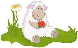 Spring Lamb Cartoon Stock Image - Image: 14509341