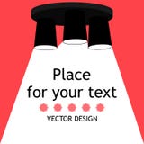 Lamp.Lamp bulb Icon.Place for your text. royalty free illustration Lamp.Lamp bulb Icon.Place for your text. royalty free illustration
