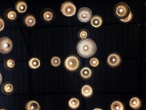 Lamp light on ceiling stock images Lamp light on ceiling stock images