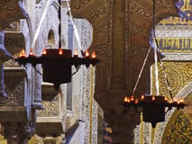 Lampade arabe della moschea di Cordova Spagna fotografia stock libera da diritti Lampade arabe della moschea di Cordova Spagna fotografia stock libera da diritti