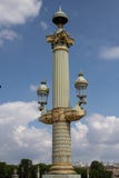 Lamppost w miejscu De Los angeles Concorde w Paryż obraz stock Lamppost w miejscu De Los angeles Concorde w Paryż obraz stock