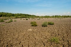 Land mit trockenem und gebrochenem Boden lizenzfreie stockfotografie Land mit trockenem und gebrochenem Boden lizenzfreie stockfotografie