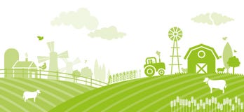 Landbouwbedrijf vector illustratie Landbouwbedrijf vector illustratie
