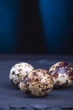 Landbouwbedrijf, verse eieren op een steen platterr royalty-vrije stock afbeelding Landbouwbedrijf, verse eieren op een steen platterr royalty-vrije stock afbeelding