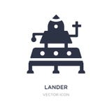 lander icon on white background. Simple element illustration from Astronomy concept vector illustration lander icon on white background. Simple element illustration from Astronomy concept vector illustration
