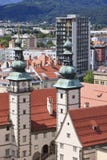 Landhaus visto dalla chiesa della st Egyd, Klagenfurt Fotografie Stock Libere da Diritti Landhaus visto dalla chiesa della st Egyd, Klagenfurt Fotografie Stock Libere da Diritti