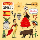 Landmarks And Icons Of Spain Stock Photos