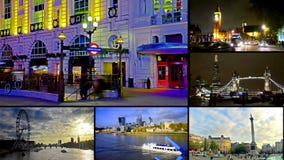 Landmarks scenes of London UK