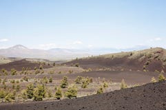 Landscape: Craters of the moon Royalty Free Stock Image Landscape: Craters of the moon Royalty Free Stock Image