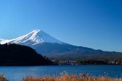 Landscape of Fuji Mountain at Lake Kawaguchiko stock photo Landscape of Fuji Mountain at Lake Kawaguchiko stock photo