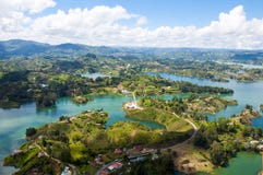 Landscape of Guatape, Colombia stock photography Landscape of Guatape, Colombia stock photography