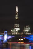 Beautiful landscape image of the London skyline at night looking Stock Image Beautiful landscape image of the London skyline at night looking Stock Image