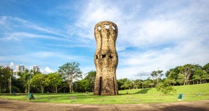 Landscape of a monument for the indigenous people stock photos Landscape of a monument for the indigenous people stock photos