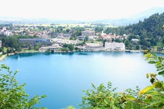 Landscape of the Slovenian blad lake stock photos Landscape of the Slovenian blad lake stock photos