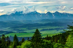 Landscape of Tatra mountains range stock image Landscape of Tatra mountains range stock image