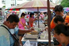 Landscape and vibe of fresh morning market in urban area royalty free stock photography Landscape and vibe of fresh morning market in urban area royalty free stock photography
