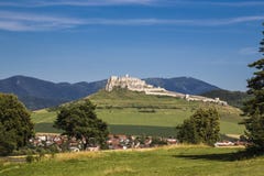 Landscape With Old White Stone Castle Royalty Free Stock Image