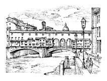 Landschaft in der europäischen Stadt Florenz in Italien gravierte Hand gezeichnet in alte Skizzen- und Weinleseart historisch stock abbildung Landschaft in der europäischen Stadt Florenz in Italien gravierte Hand gezeichnet in alte Skizzen- und Weinleseart historisch stock abbildung