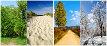 Landschaft mit vier Jahreszeiten stockbilder Landschaft mit vier Jahreszeiten stockbilder
