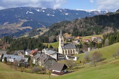 Landschap in Gerlitzen Alpen, Carinthia, Oostenrijk royalty-vrije stock foto Landschap in Gerlitzen Alpen, Carinthia, Oostenrijk royalty-vrije stock foto