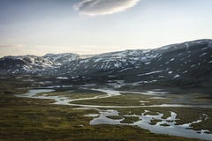 Landschap in Lapland, Zweden stock fotografie Landschap in Lapland, Zweden stock fotografie