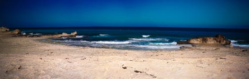 Landskap med den nya Soyeenat för sand stranden, Mersa Matruh, Egypten arkivbild Landskap med den nya Soyeenat för sand stranden, Mersa Matruh, Egypten arkivbild