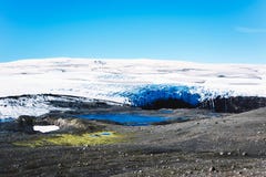Landskap med glaciären och sjön i Island arkivfoton Landskap med glaciären och sjön i Island arkivfoton
