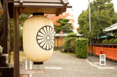 The lantern in Japanese temple. stock photography The lantern in Japanese temple. stock photography