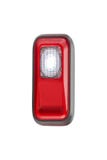 Lanterna elétrica vermelha do farol imagens de stock royalty free Lanterna elétrica vermelha do farol imagens de stock royalty free