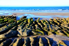 Laomei Green Stone Trough Is Located In Shimen District On The North Coast Of Taiwan Royalty Free Stock Photography