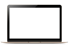 Laptop mit leerem Bildschirm auf lokalisiertem weißem Hintergrund, Ihr Anwendungsdesign vorlegen vektor abbildung Laptop mit leerem Bildschirm auf lokalisiertem weißem Hintergrund, Ihr Anwendungsdesign vorlegen vektor abbildung
