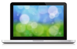Laptop Nature Background Stock Image Laptop Nature Background Stock Image