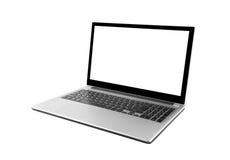 Laptop op wit wordt geïsoleerd dat stock afbeeldingen Laptop op wit wordt geïsoleerd dat stock afbeeldingen
