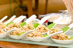 Larb Chicken Salad. Traditional Thai Food, Royalty Free Stock Photography