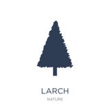 Larch icon. Trendy flat vector Larch icon on white background fr vector illustration Larch icon. Trendy flat vector Larch icon on white background fr vector illustration