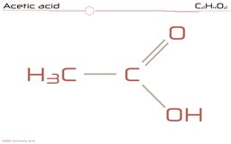 Large and detailed infographic of the molecule of Acetic acid. Stock Photography Large and detailed infographic of the molecule of Acetic acid. Stock Photography
