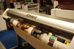 Large Format Digital Printer - Roland royalty free stock photos Large Format Digital Printer - Roland royalty free stock photos