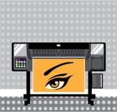 Large Format Printer. Illustration clip-art vector eps royalty free illustration Large Format Printer. Illustration clip-art vector eps royalty free illustration