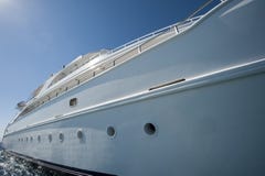 Large luxury motor yacht stock image Large luxury motor yacht stock image
