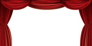Large red curtain vector illustration Large red curtain vector illustration