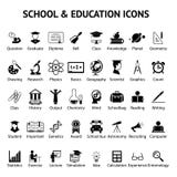 Large set of 40 school and education icons royalty free illustration Large set of 40 school and education icons royalty free illustration