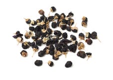 Las hierbas negras chinas tradicionales secaron wolfberry imagen de archivo libre de regalías Las hierbas negras chinas tradicionales secaron wolfberry imagen de archivo libre de regalías