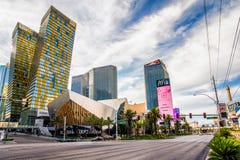 LAS VEGAS - 31 MEI 2017 - Aria Resort en Casino is een luxe onderzoek royalty-vrije stock fotografie LAS VEGAS - 31 MEI 2017 - Aria Resort en Casino is een luxe onderzoek royalty-vrije stock fotografie