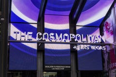 Las Vegas - Około Grudzień 2016: Kosmopolita Las Vegas Kosmopolita jest kurortu hotelem na pasku i kasynem Ja fotografia stock Las Vegas - Około Grudzień 2016: Kosmopolita Las Vegas Kosmopolita jest kurortu hotelem na pasku i kasynem Ja fotografia stock