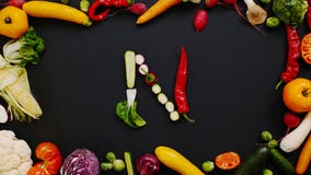 Las verduras hicieron la letra N foto de archivo Las verduras hicieron la letra N foto de archivo